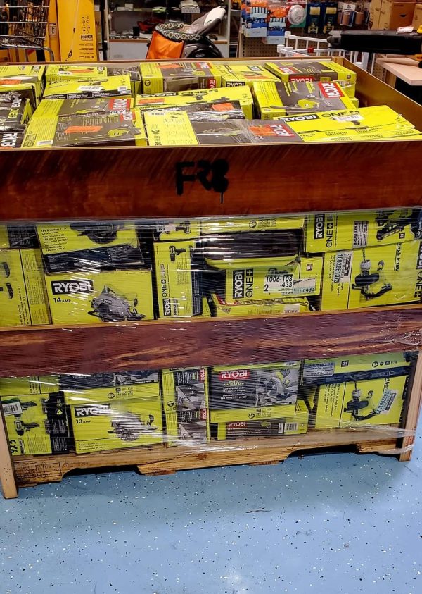 RYOBI TOOL PALLETS